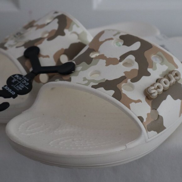 CROCS CLASSIC PRINTED CAMO SLIDE NWT SIZE M8 W10 - Picture 2 of 5